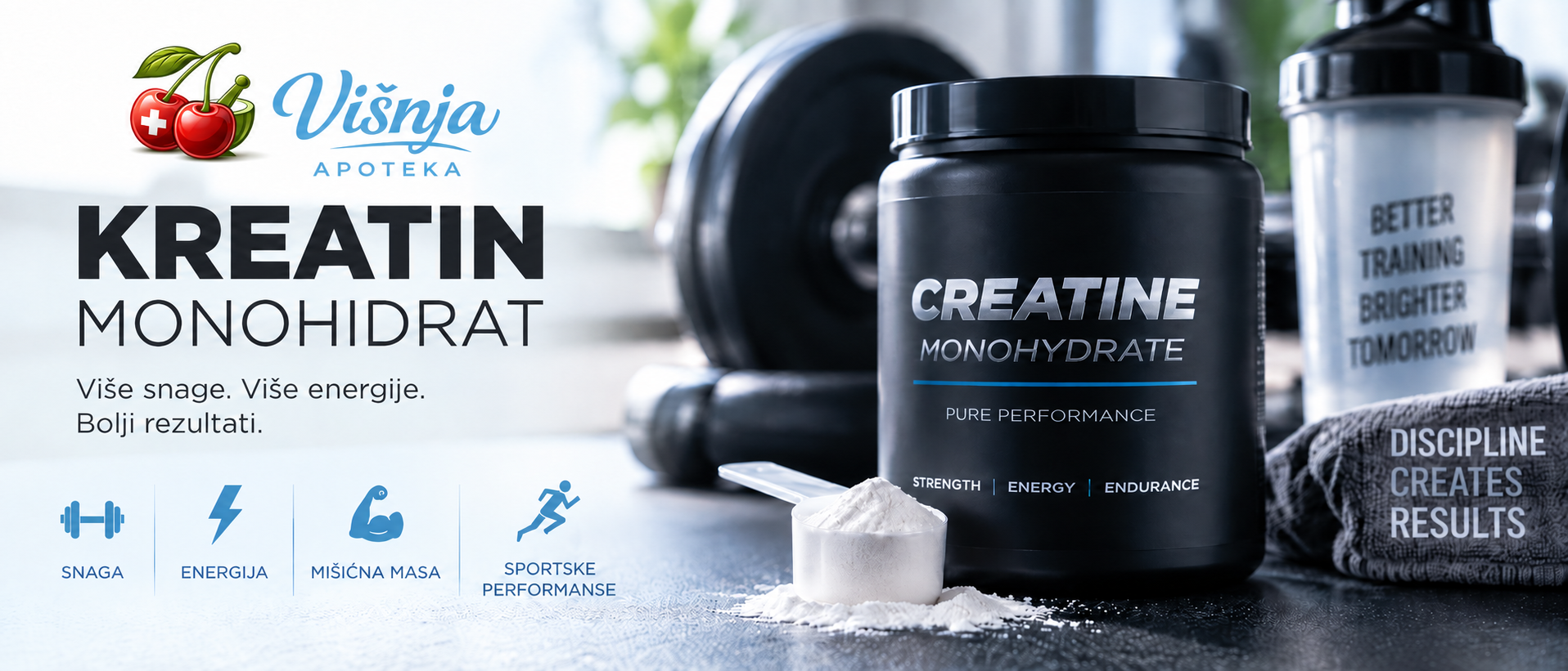 Kreatin monohidrat – podrška snazi, energiji i sportskim performansama
