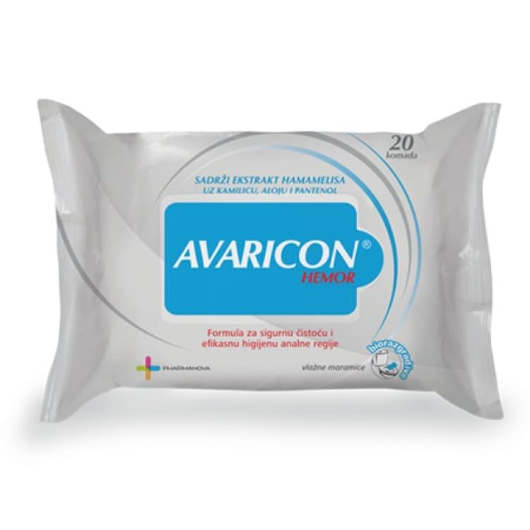 Avaricon® Hemor vlažne maramice