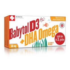 Babytol D3 + DHA Omega 50 mg DHA, 60 twist-off kapsula