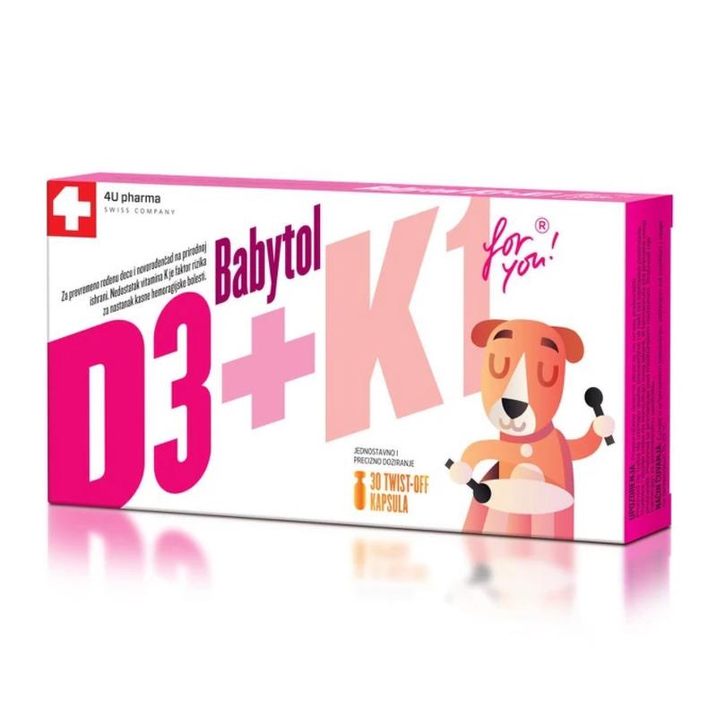 Babytol D3 + K1 30 twist-off kapsula