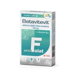 Betavitevit Folna kiselina 400mcg + vitamin B12 30 tableta