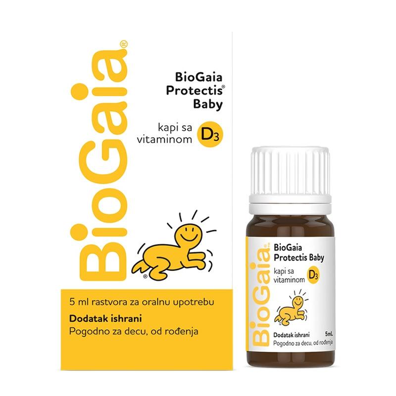 BioGaia probiotske kapi s vitaminom D3 5ml