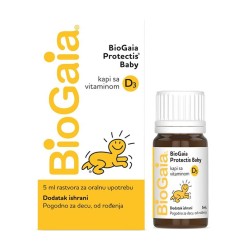 BioGaia probiotske kapi s vitaminom D3 5ml