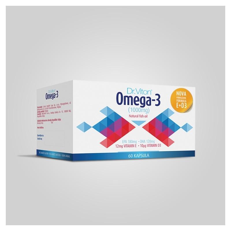 Dr. Viton Omega 3 + vitamin E + vitamin D 60 kapsula
