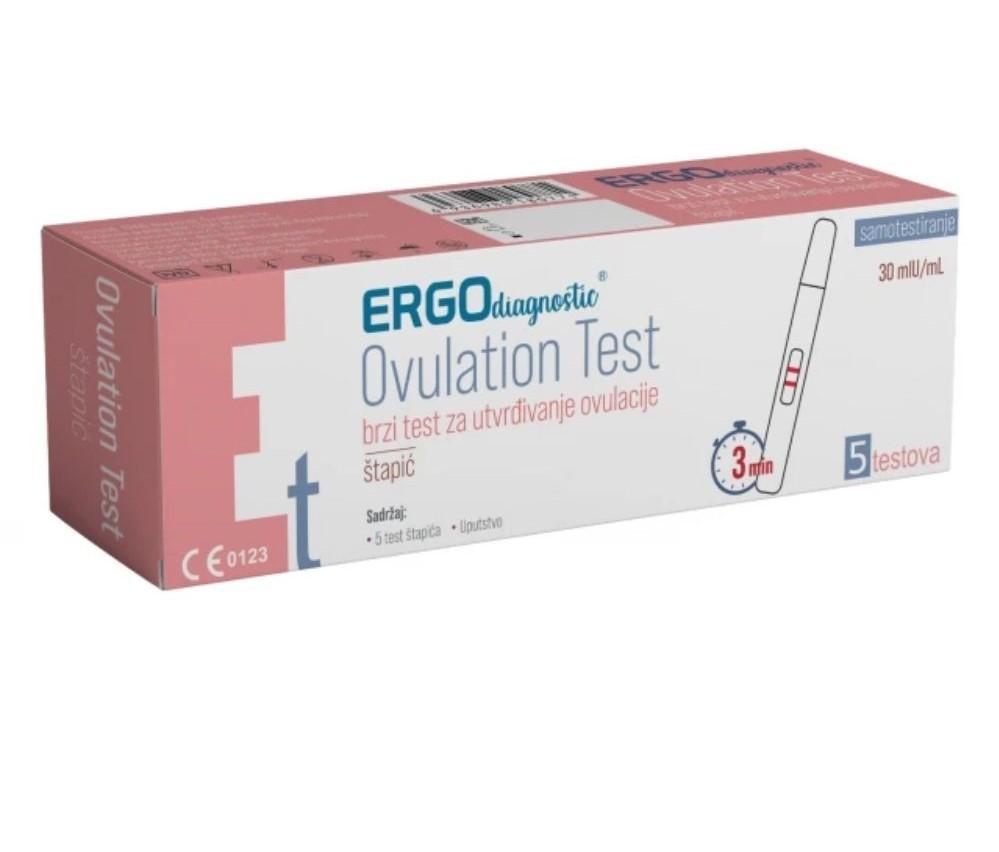 Ergo test za samotestiranje i proveru ovulacije 5 komada
