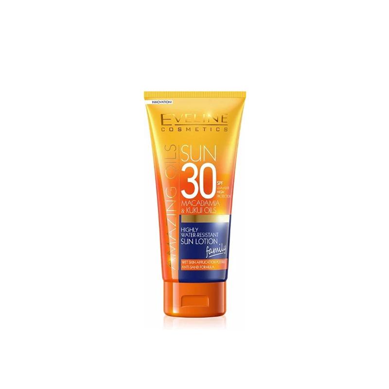 Eveline Amazing Oils Sun losion za sunčanje SPF 30 200 ml