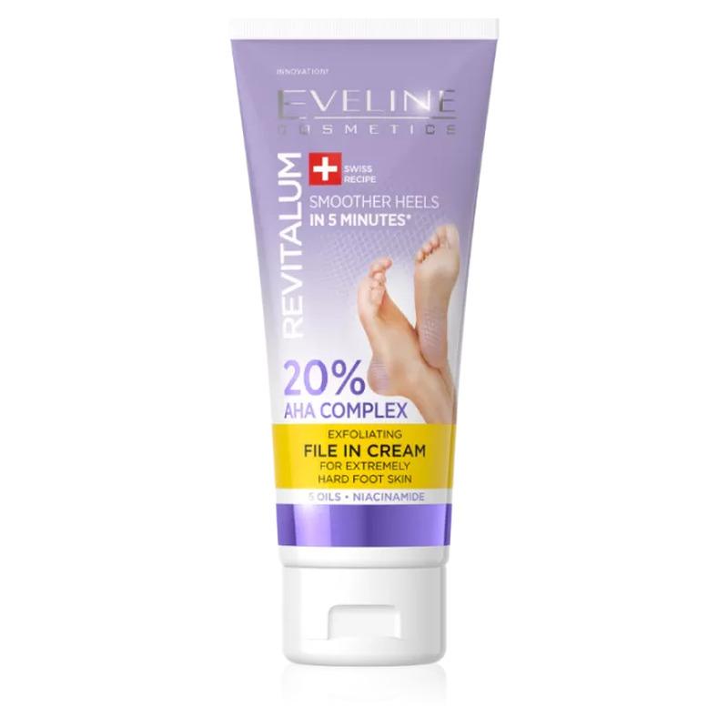 Eveline Revitalum piling krema za stopala 20% AHA Complex 75 ml