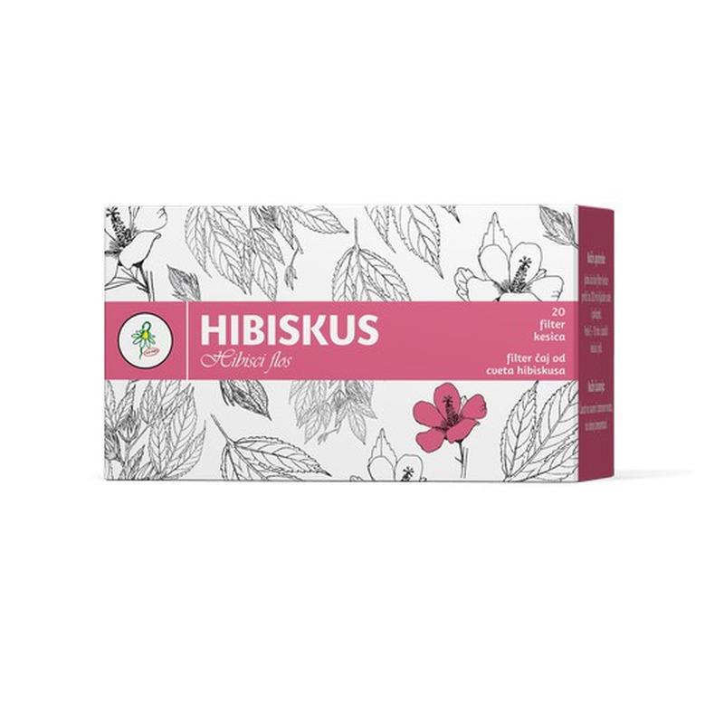 Filter čaj Hibiskus cvet Moć bilja 20 kesica