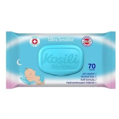 Kosili Ultra Sensitive Baby vlažne maramice plave 70 komada