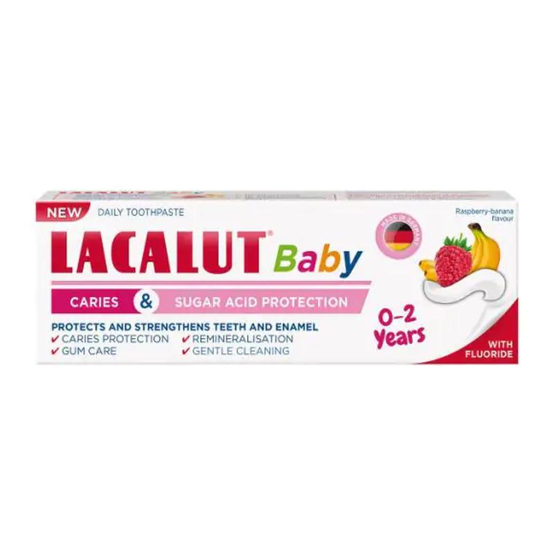 Lacalut Baby 0–2 dečija zubna pasta jagoda malina 55 ml