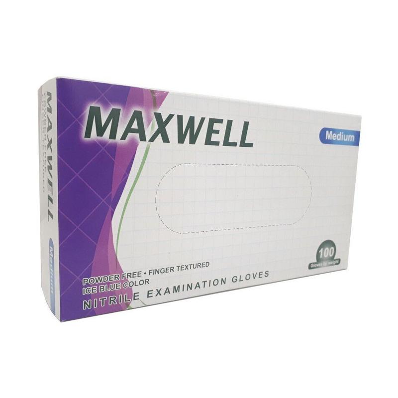 Maxwell nitrilne rukavice veličina M plave 100 komada