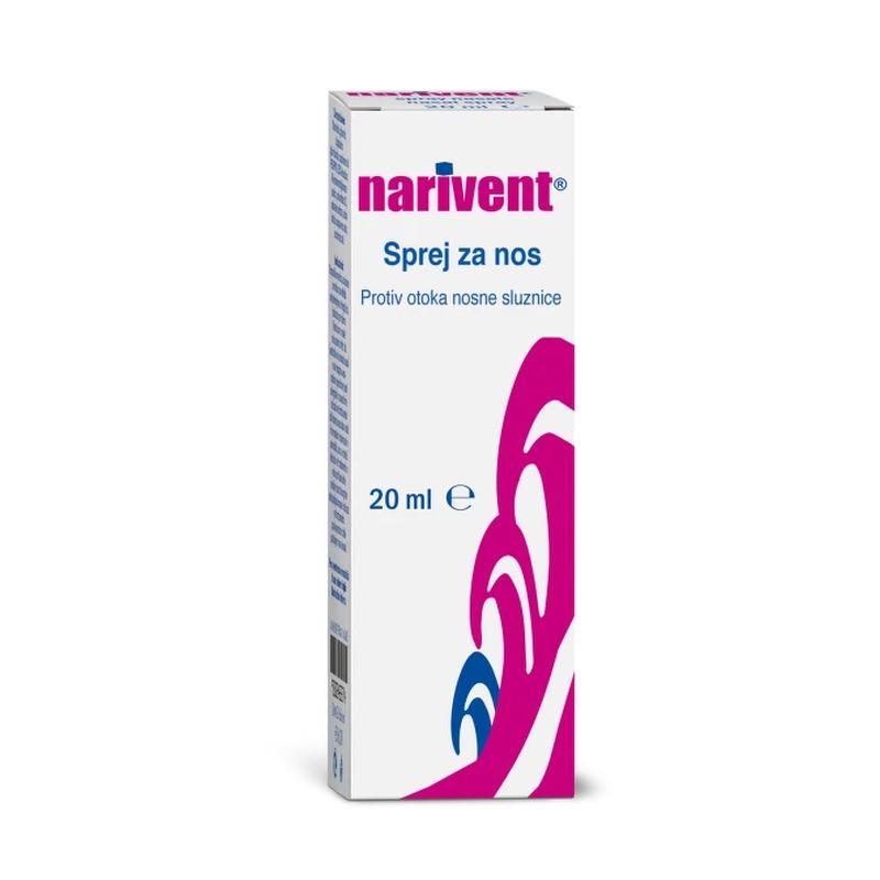 Narivent sprej za nos 20 ml