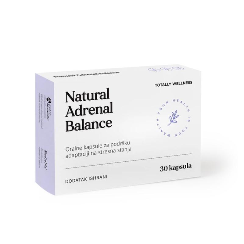 Natural Adrenal Balance napredna podrška za stres, povećanje energije i hormonski balans, 30 kapsula