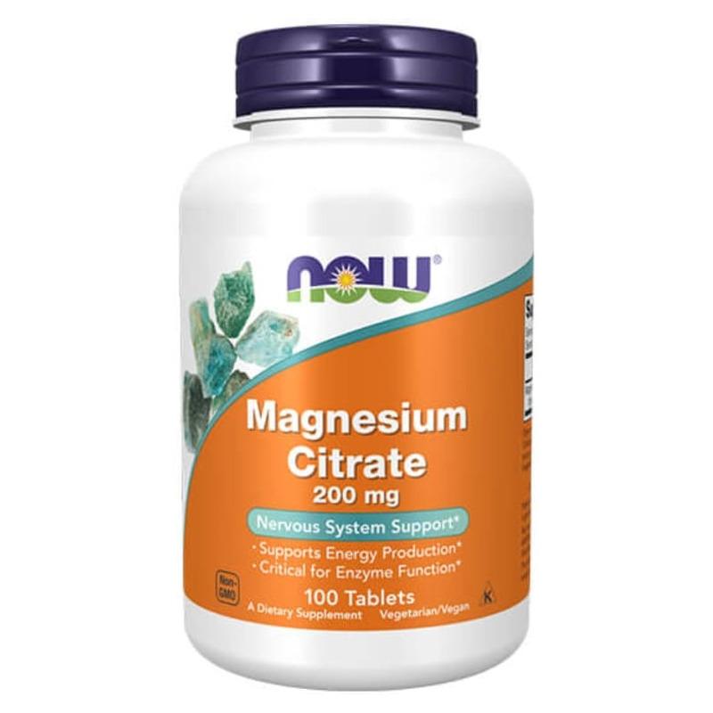 Now Magnesium Citrate 200mg 100 tableta