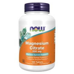 Now Magnesium Citrate 200mg 100 tableta