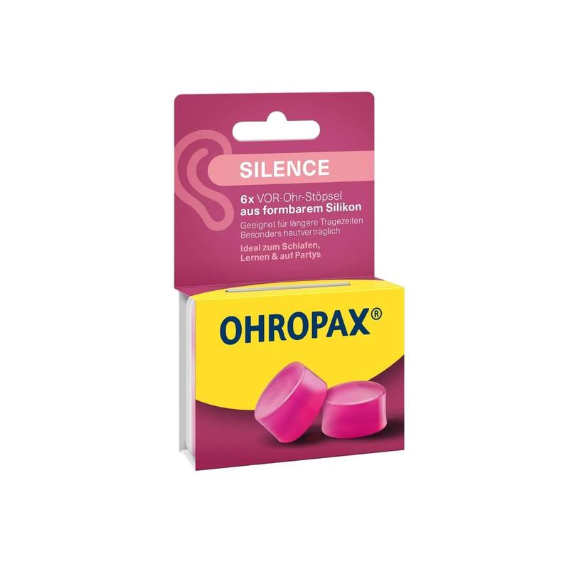 Ohropax Silicon silikonski čepići za uši 6 komada