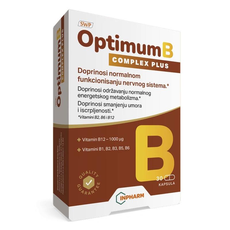Optimum B complex plus, 30 kapsula