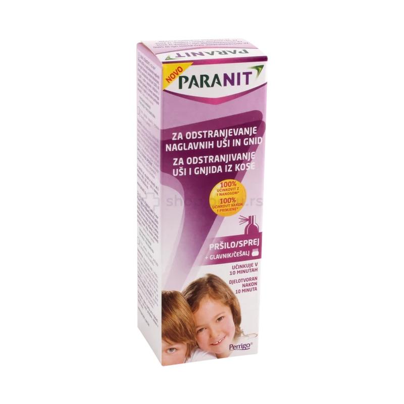Paranit sprej za uklanjanje vaši i gnjida iz kose 100 ml + češalj