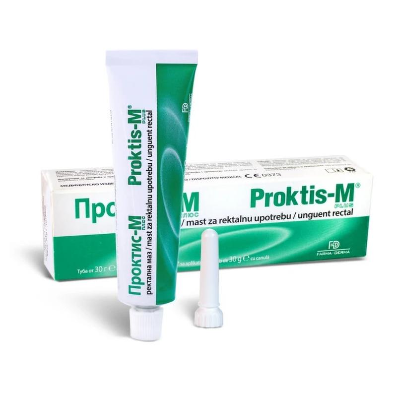 Proktis-M PLUS Rektalna mast za hemoroide, 30 g