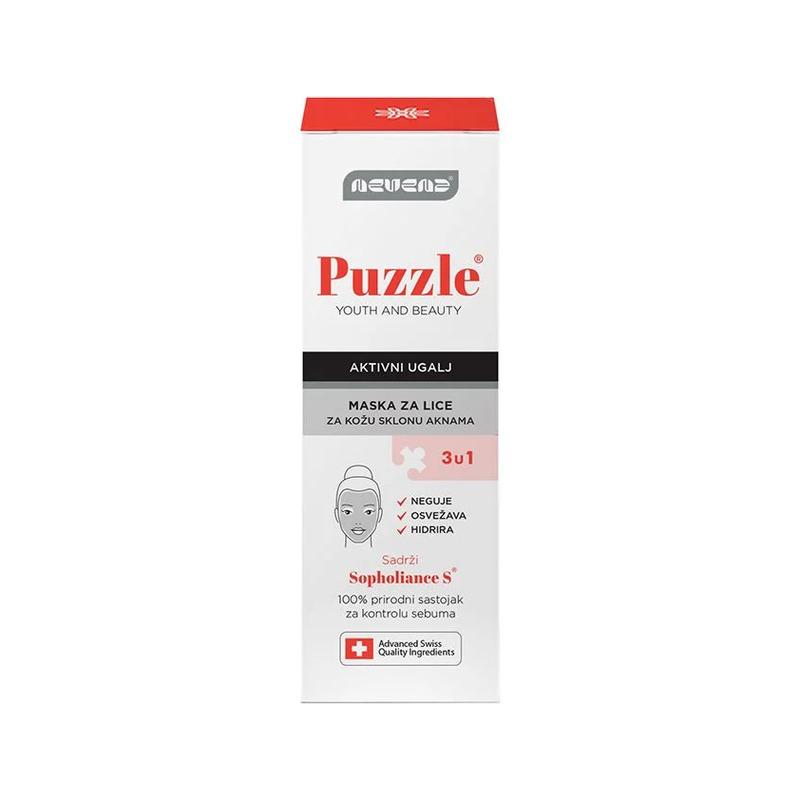 Puzzle maska za lice sa aktivnim ugljem 50ml