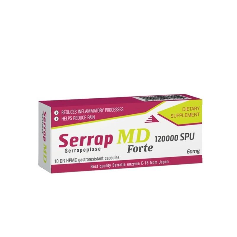 Serrap MD Forte 120000 SPU 10 kapsula