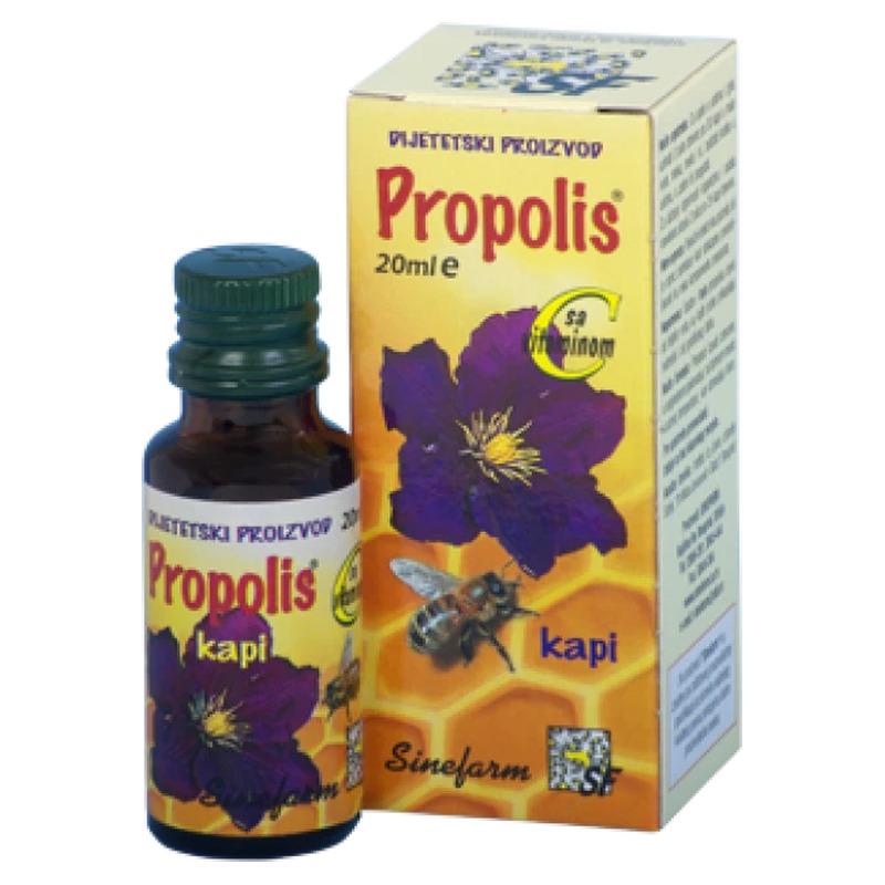 Sinefarm Propolis kapi sa vitaminom C 20 ml