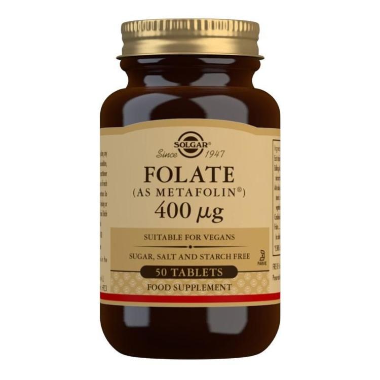 Solgar Folat 400mcg 50 tableta