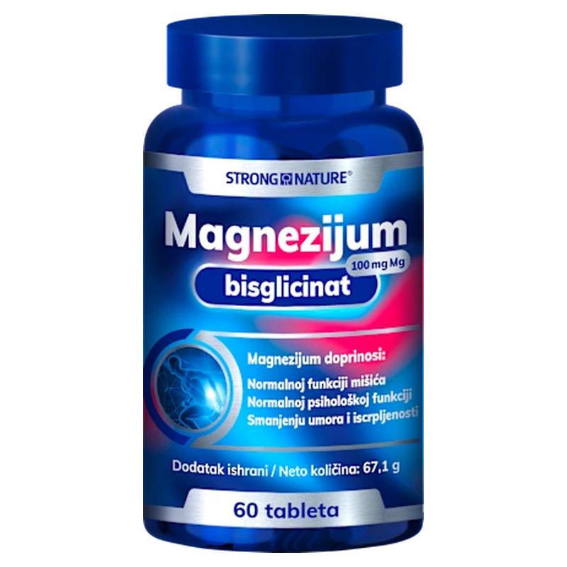 Strong Nature Magnezijum bisglicinat 100mg 60 tableta