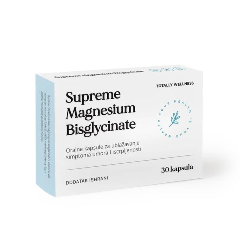 Supreme Magnesium Bisglycinate, 30 kapsula