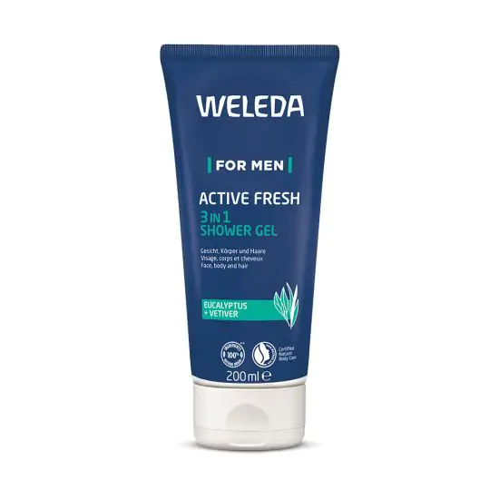 Weleda Active Fresh Osvežavajući tuš gel za muškarce 3 u 1, 200ml