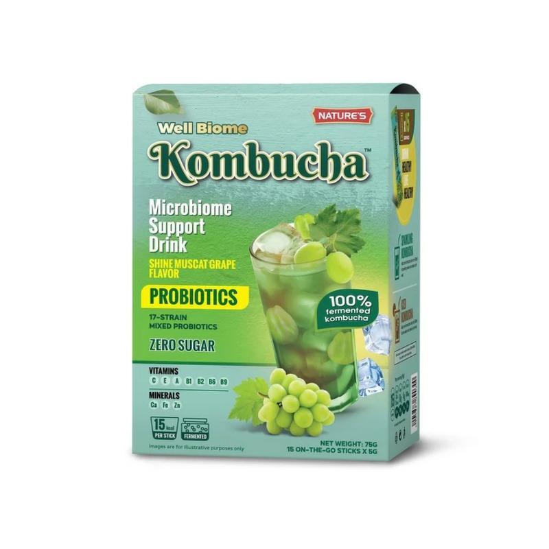 Well Biome Kombucha Muskat grožđe 75 g, 15 kesica Recenzije: 5 Iz 5 (1 recenzije)